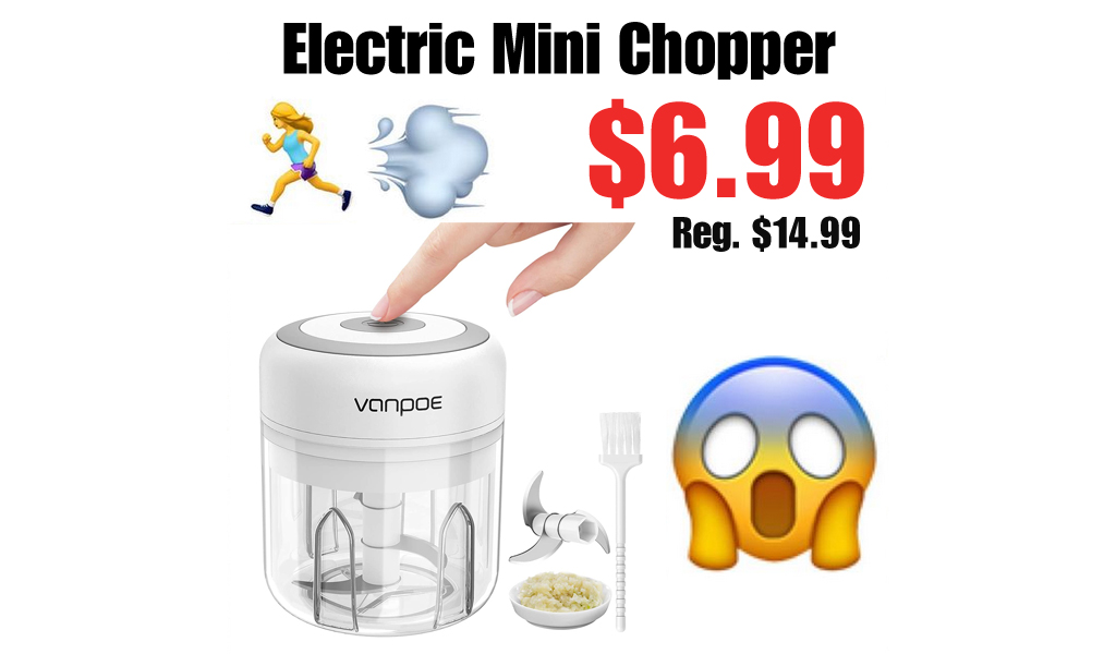 Electric Mini Chopper Only $6.99 Shipped on Amazon (Regularly $14.99)