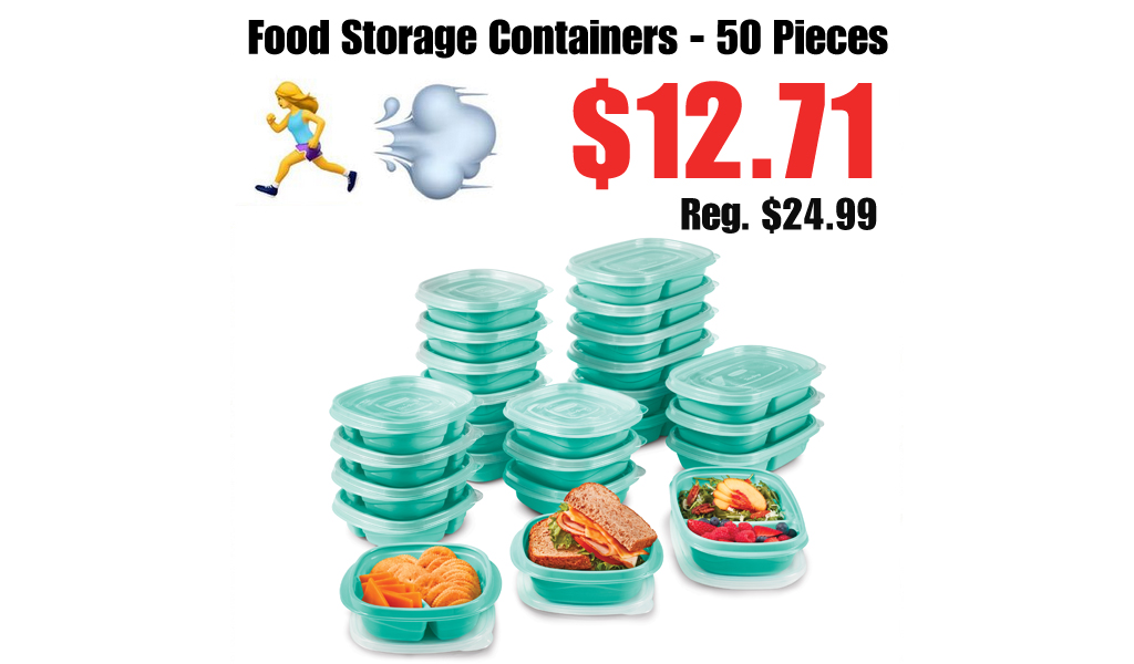 Food Storage Containers - 50 Pieces Just $12.71 on Walmart.com (Regularly $24.99)