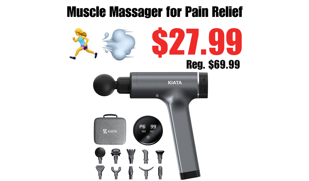 Muscle Massager for Pain Relief Only $27.99 Shipped on Amazon (Regularly $69.99)