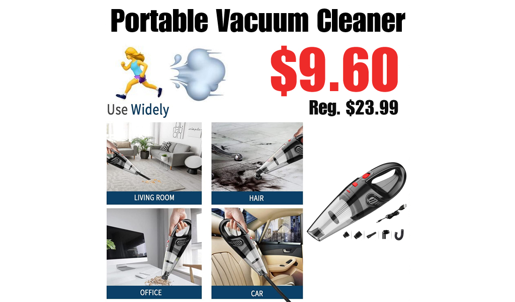 Portable Vacuum Cleaner Only $9.60 Shipped on Amazon (Regularly $23.99)