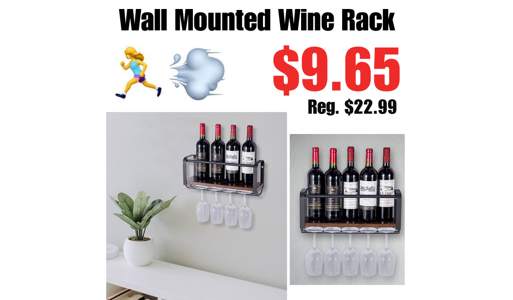 Wall Mounted Wine Rack Only $9.65 Shipped on Amazon (Regularly $22.99)