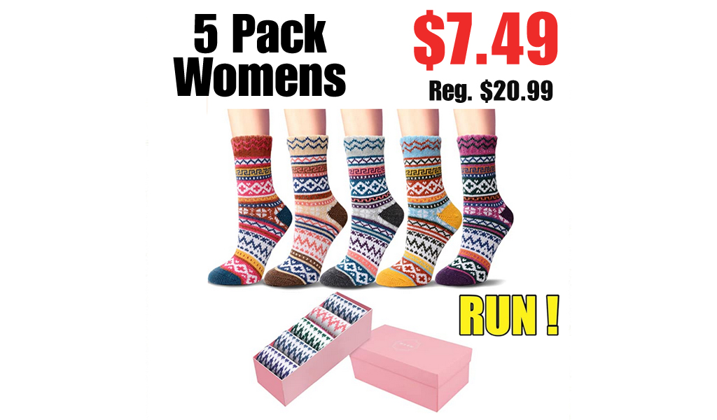 5 Pack Womens Socks Only $7.49 Shipped on Amazon (Regularly $20.99)
