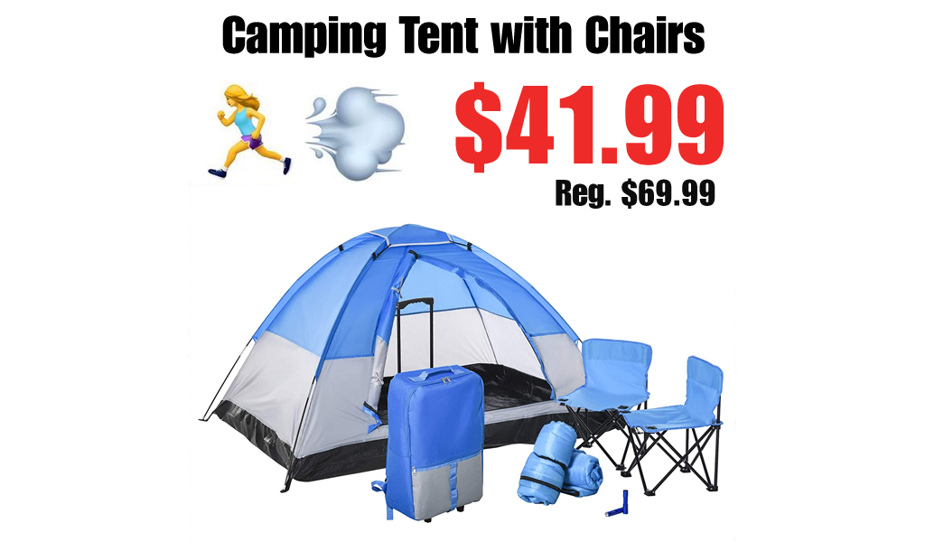 Camping Tent with Chairs Only $41.99 Shipped on Amazon (Regularly $69.99)