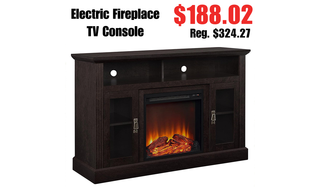 Electric Fireplace TV Console Only $188.02 Shipped on Amazon (Regularly $324.27)