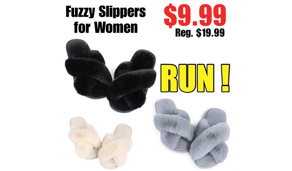 Fuzzy Slippers for Women Only $9.99 Shipped on Amazon (Regularly $19.99)