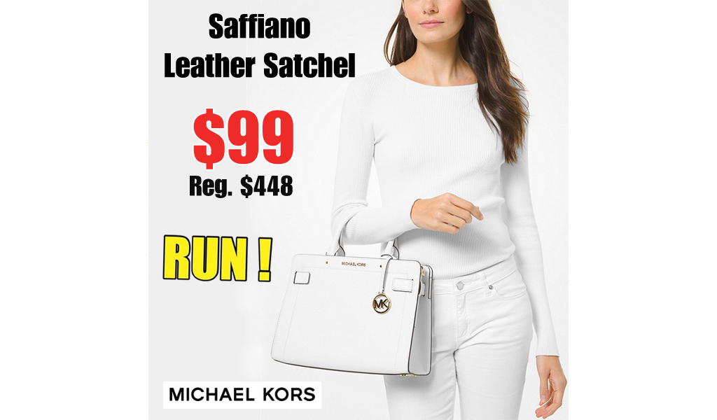 Michael Kors Saffiano Leather Satchel Only $99.00 on MichaelKors.com (Regularly $448.00)