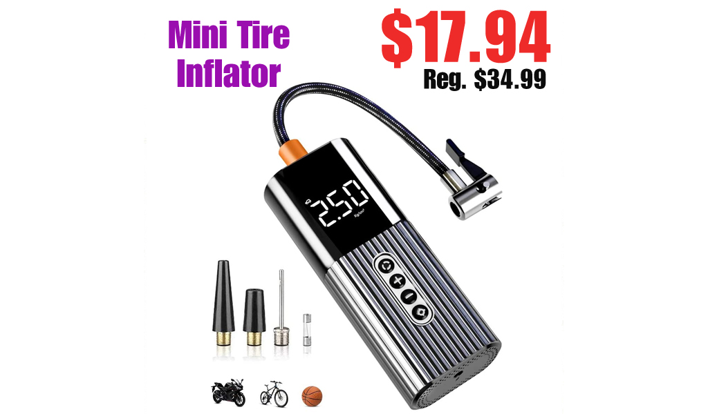 Mini Tire Inflator Only $17.94 Shipped on Amazon (Regularly $34.99)
