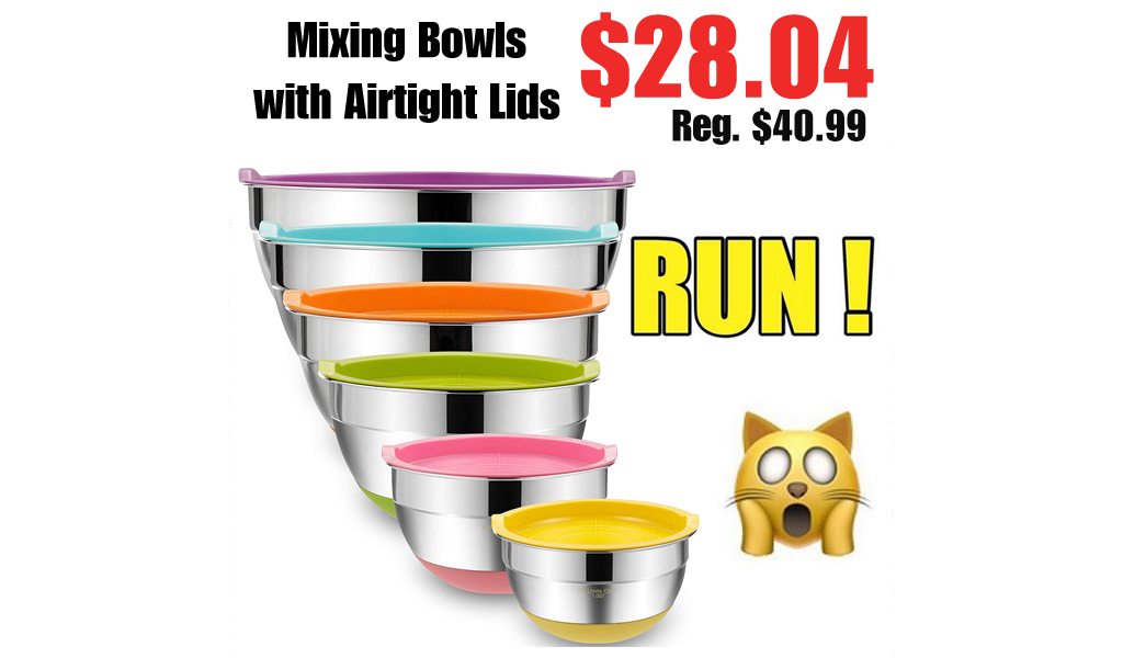 Mixing Bowls with Airtight Lids Only $28.04 Shipped on Amazon (Regularly $40.99)