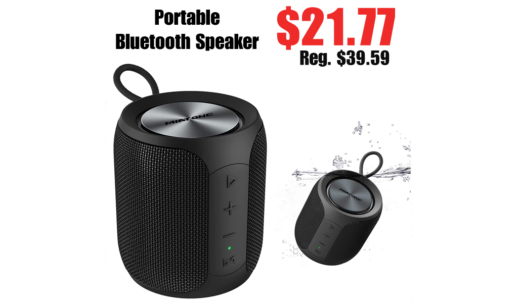 Portable Bluetooth Speaker Only $21.77 Shipped on Amazon (Regularly $39.59)
