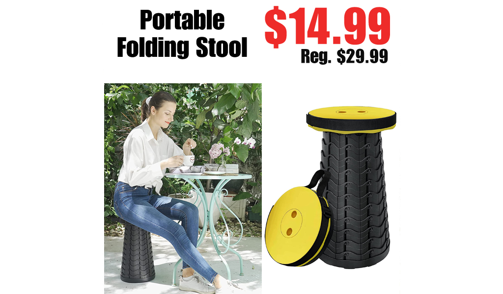 Portable Folding Stool Only $14.99 Shipped on Amazon (Regularly $29.99)