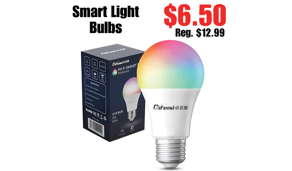 Smart Light Bulbs Only $6.50 Shipped on Amazon (Regularly $12.99)