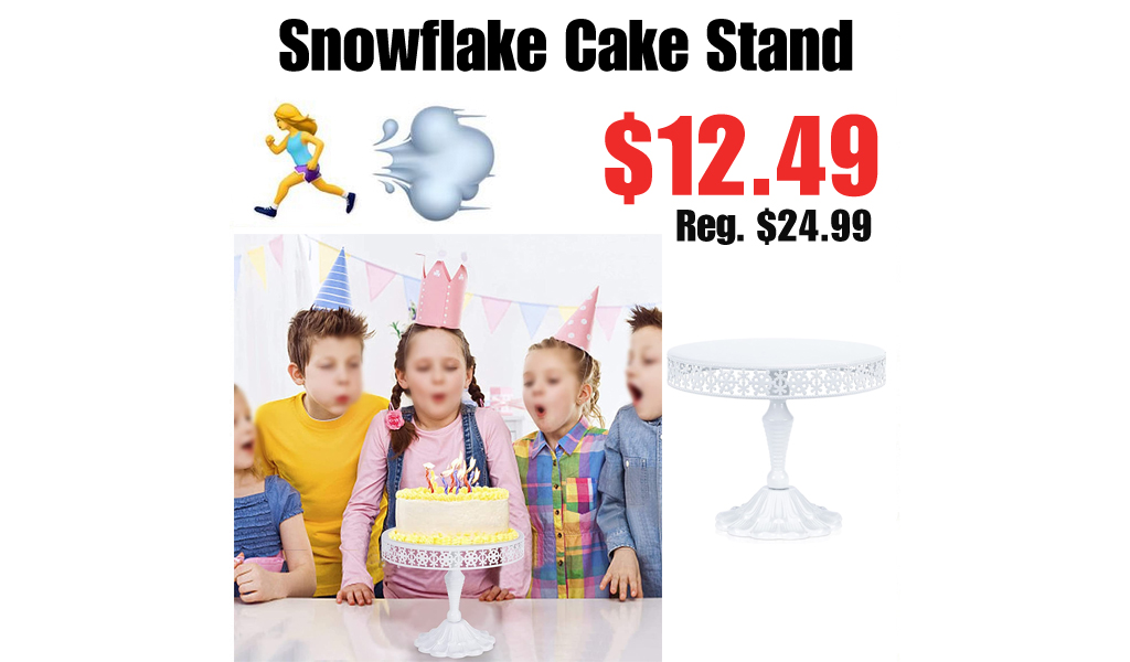 Snowflake Cake Stand Only $12.49 Shipped on Amazon (Regularly $24.99)