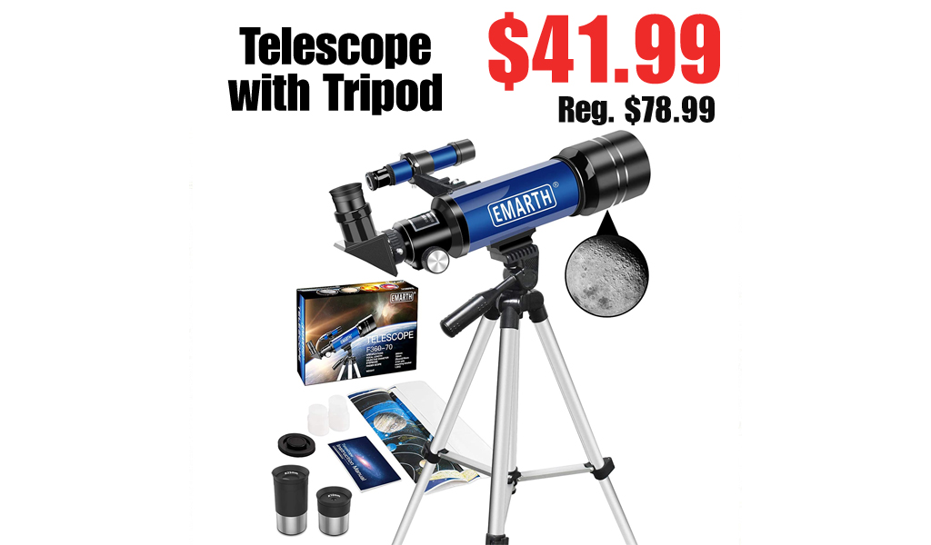 Telescope with Tripod Only $41.99 Shipped on Amazon (Regularly $78.99)