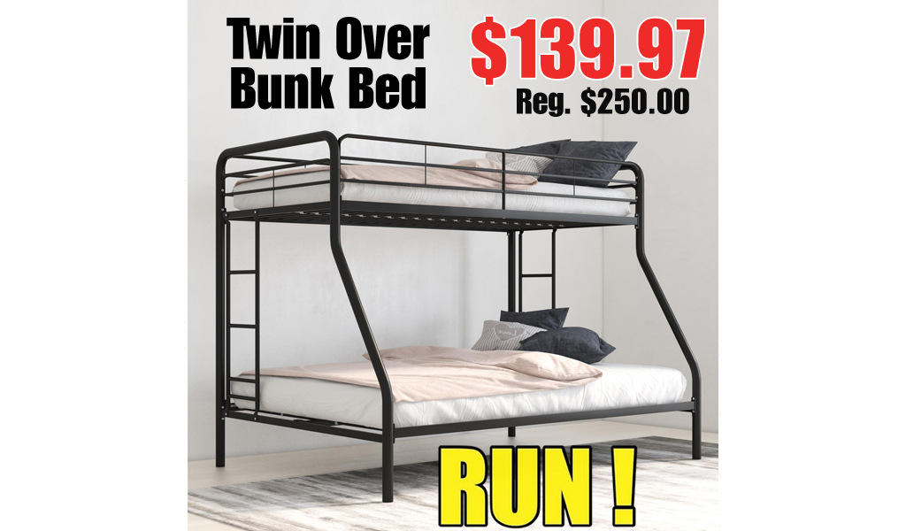 Twin Over Bunk Bed Only $139.97 Shipped on Walmart.com (Regularly $250.00)