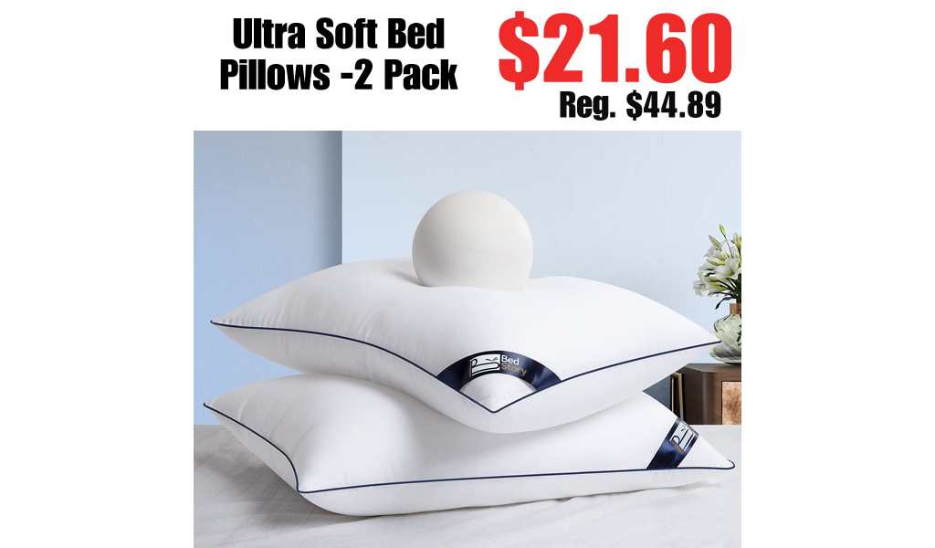 Ultra Soft Bed Pillows -2 Pack Only $21.60 Shipped on Amazon (Regularly $44.89)
