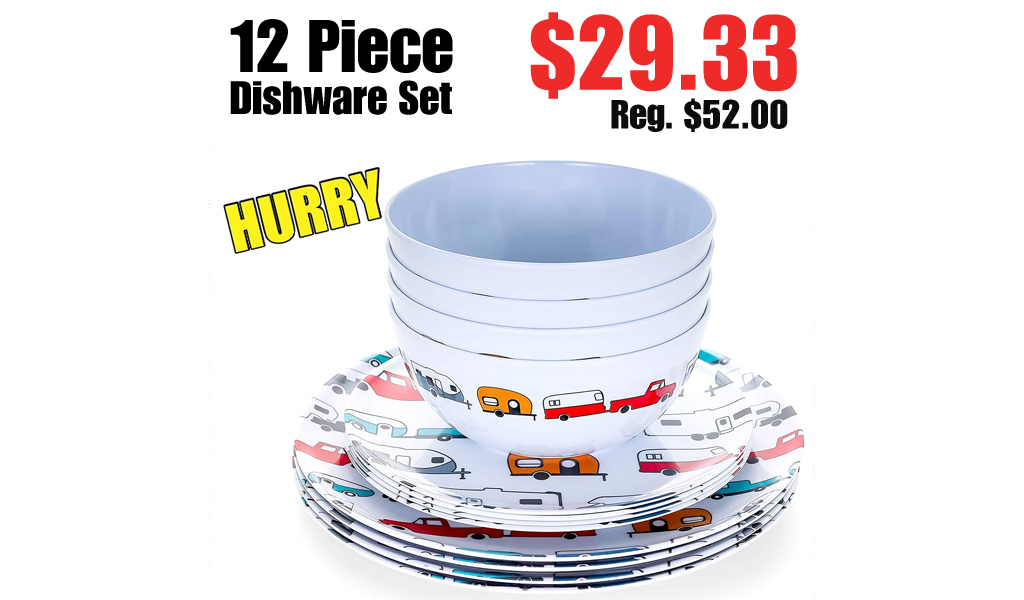 12 Piece Dishware Set Only $29.33 Shipped on Amazon (Regularly $52.00)