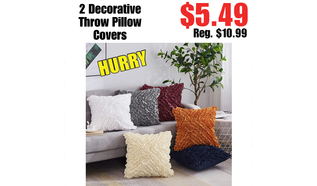 2 Decorative Throw Pillow Covers Only $5.49 on Amazon (Regularly $10.99)