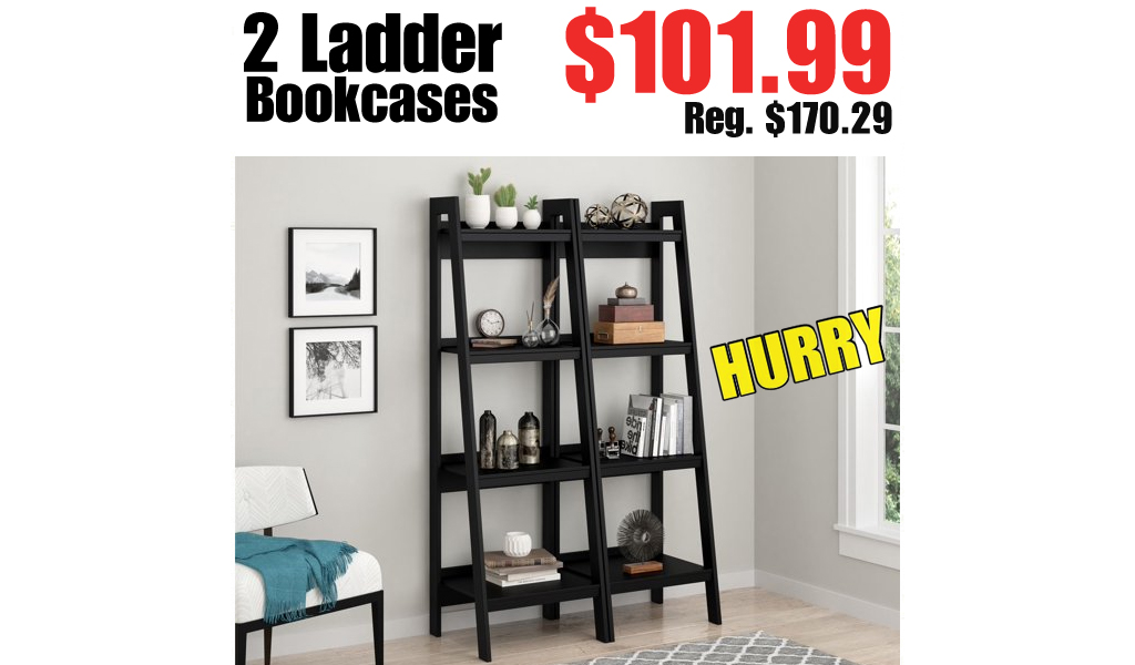 2 Ladder Bookcases Only $101.99 Shipped on Walmart.com (Regularly $170.29)