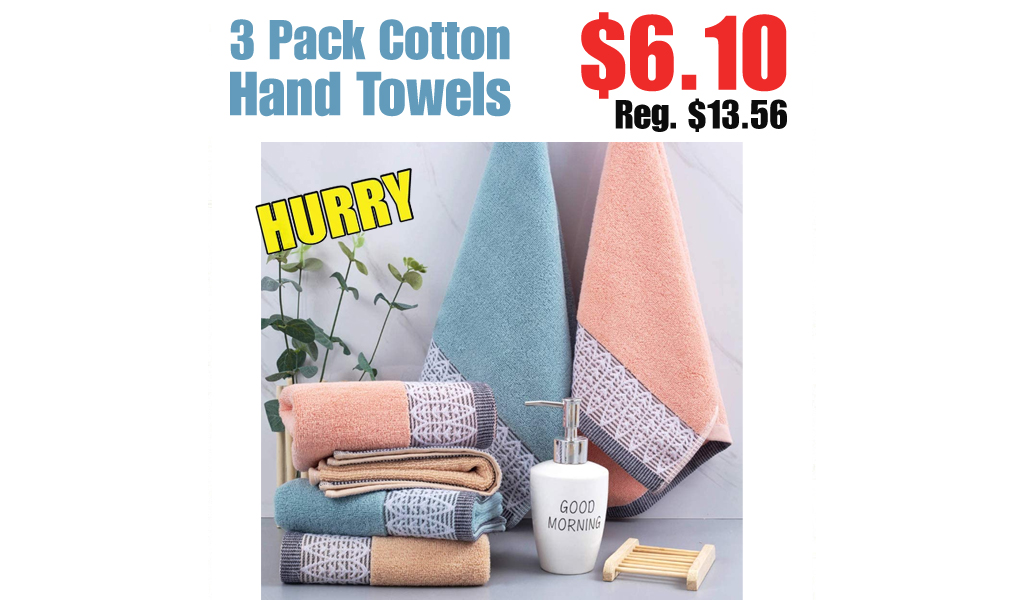 3 Pack Cotton Hand Towels Only $6.10 Shipped on Amazon (Regularly $13.56)