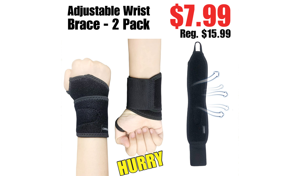 Adjustable Wrist Brace - 2 Pack $7.99 Shipped on Amazon (Regularly $15.99)