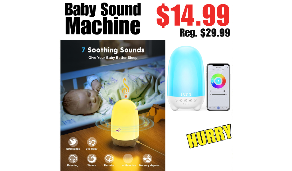 Baby Sound Machine Only $14.99 on Amazon (Regularly $29.99)