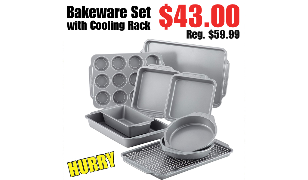 Bakeware Set with Cooling Rack Only $43.00 on Amazon (Regularly $59.99)