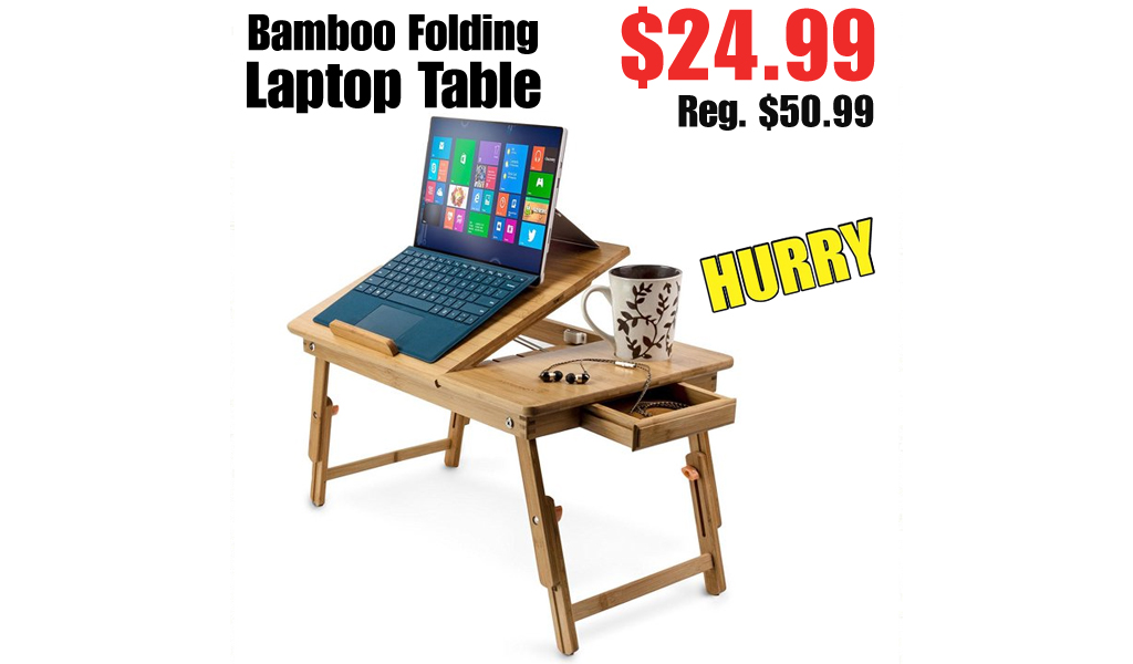 Bamboo Folding Laptop Table Only $24.99 Shipped on Walmart.com (Regularly $50.99)