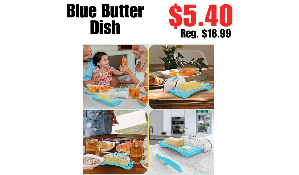 Blue Butter Dish Only $5.40 on Amazon (Regularly $18.99)