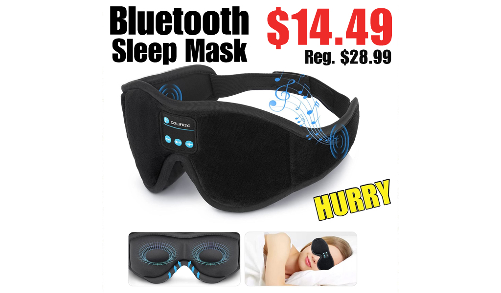 Bluetooth Sleep Mask Only $14.49 on Amazon (Regularly $28.99)