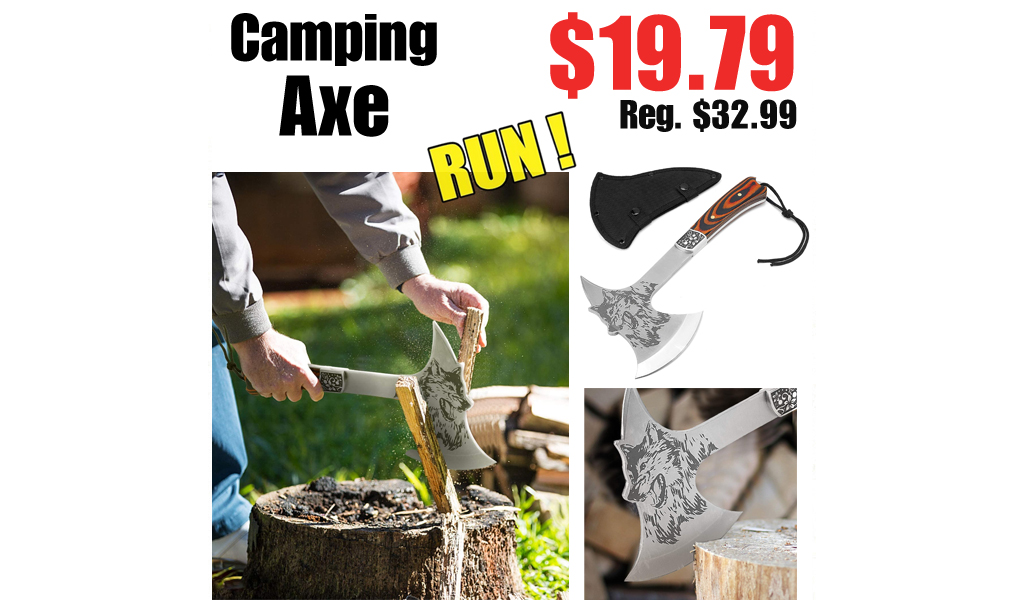 Camping Axe Only $19.79 on Amazon (Regularly $32.99)