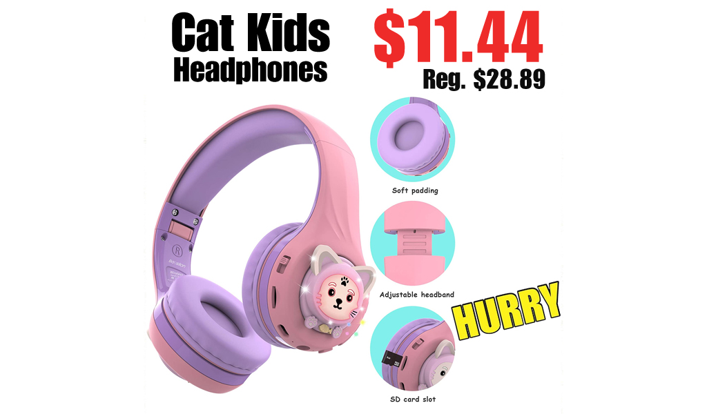 Cat Kids Headphones Only $11.44 on Amazon (Regularly $28.89)