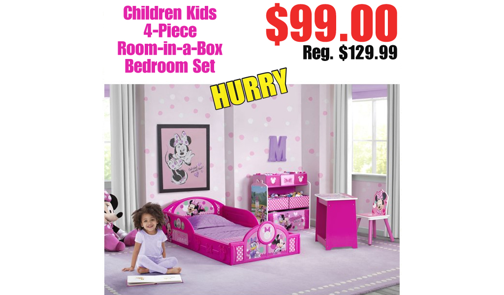 Children Kids 4-Piece Room-in-a-Box Bedroom Set Only $99 Shipped on Walmart.com (Regularly $129.99)