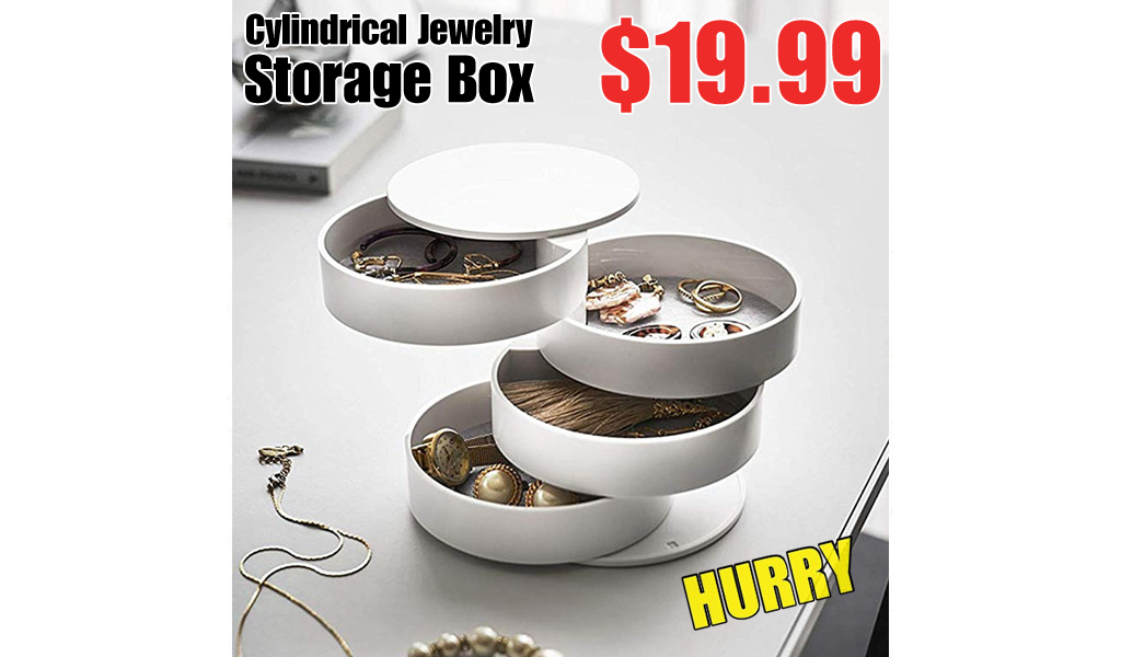 Cylindrical Jewelry Storage Box Only $19.99 Shipped on Zulily