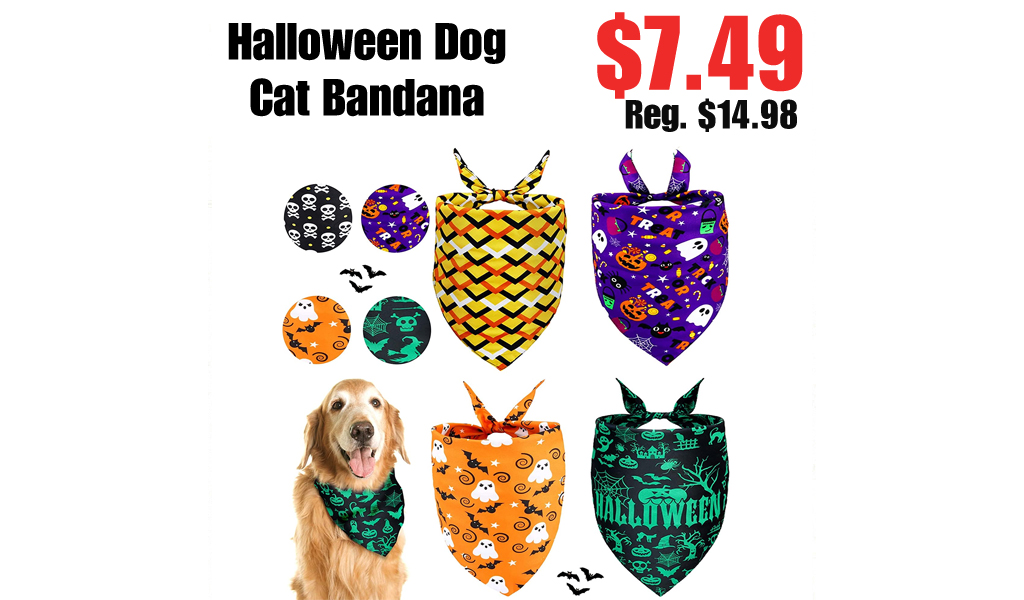 Halloween Dog Cat Bandana Only $7.49 Shipped on Amazon (Regularly $14.98)