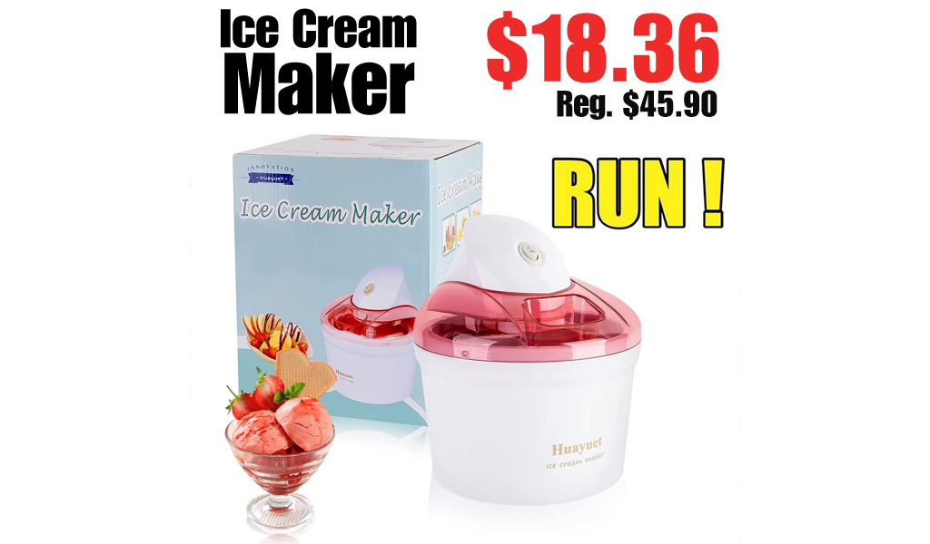 Ice Cream Maker Only $18.36 on Amazon (Regularly $45.90)