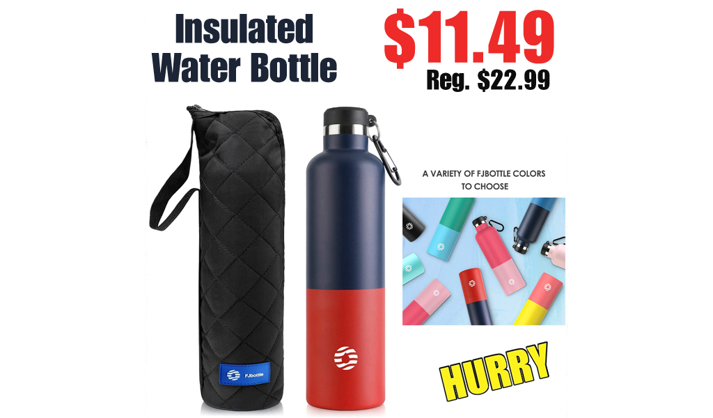 Insulated Water Bottle Only $11.99 Shipped on Amazon (Regularly $22.99)