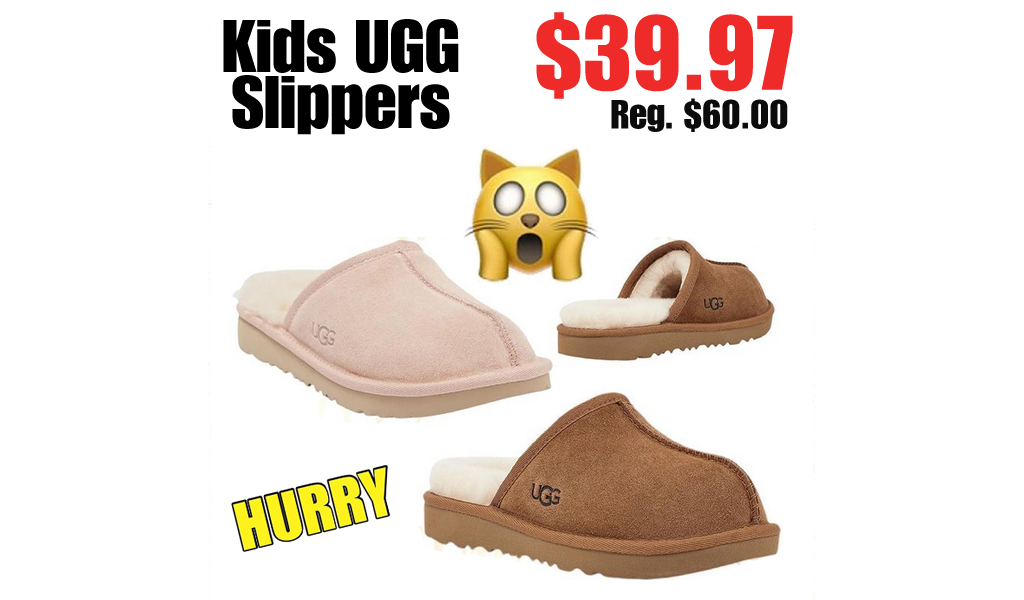 Kids UGG Slippers Only $39.97 Shipped on Nordstrom Rack (Regularly $60.00)