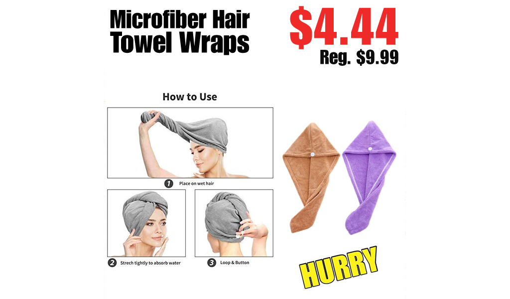 Microfiber Hair Towel Wraps Only $4.44 on Amazon (Regularly $9.99)