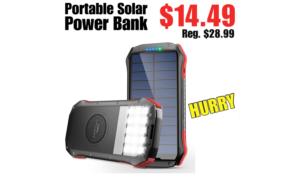 Portable Solar Power Bank Only $14.49 on Amazon (Regularly $28.99)