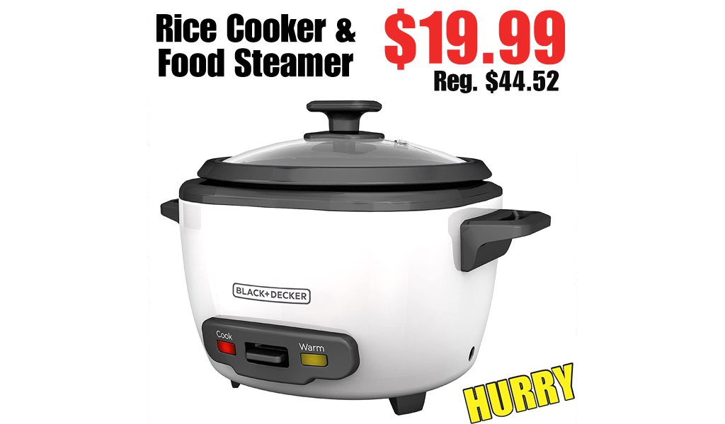 Rice Cooker & Food Steamer Only $19.99 on Amazon (Regularly $44.52)