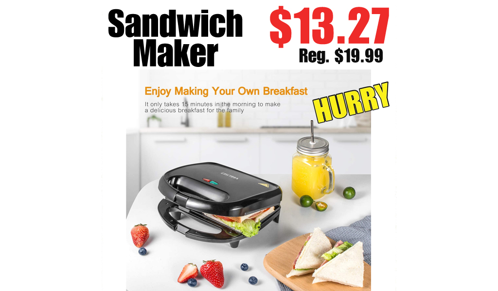 Sandwich Maker Only $13.27 on Amazon (Regularly $19.99)