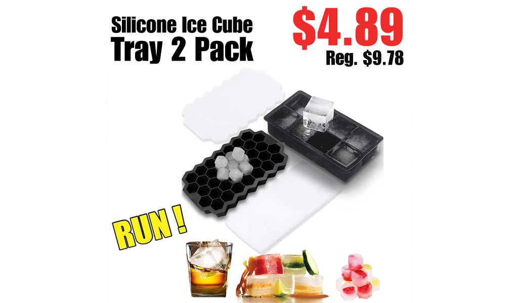 Silicone Ice Cube Tray 2 Pack Only $4.89 on Amazon (Regularly $9.78)