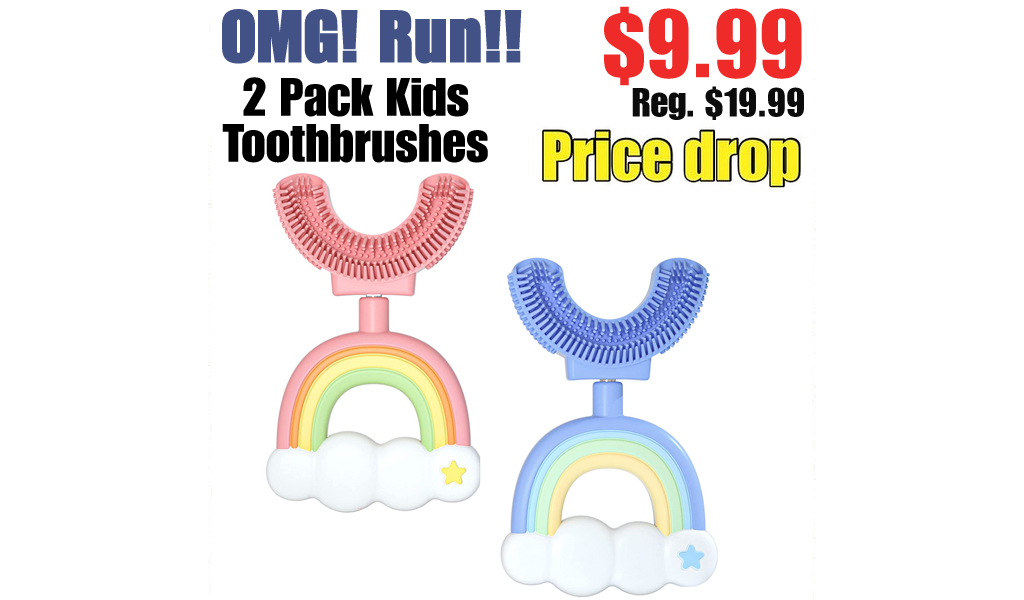 2 Pack Kids Toothbrushes Only $9.99 Shipped on Amazon (Regularly $19.99)
