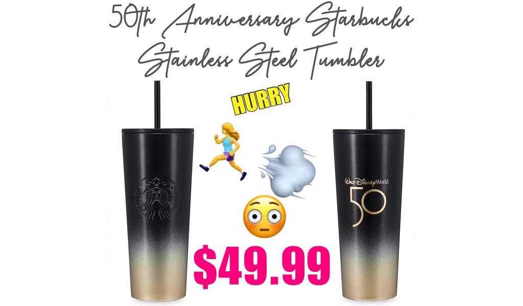 50th Anniversary Starbucks Stainless Steel Tumbler Only $49.99 on Shopdisney