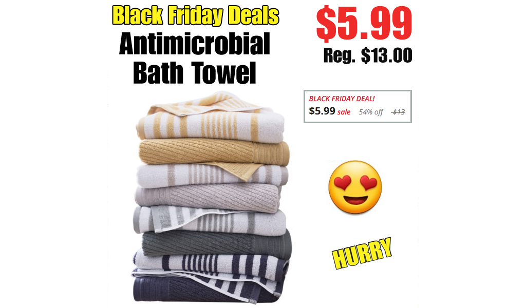 Antimicrobial Bath Towel Only $5.99 on JCPenney.com (Regularly $13.00)