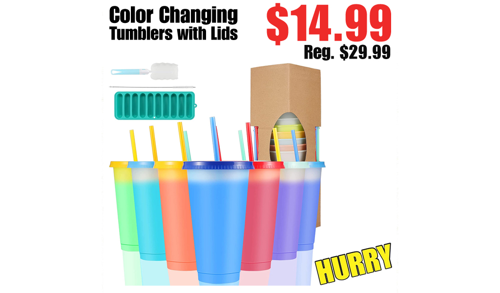 Color Changing Tumblers with Lids Only $14.99 Shipped on Amazon (Regularly $29.99)