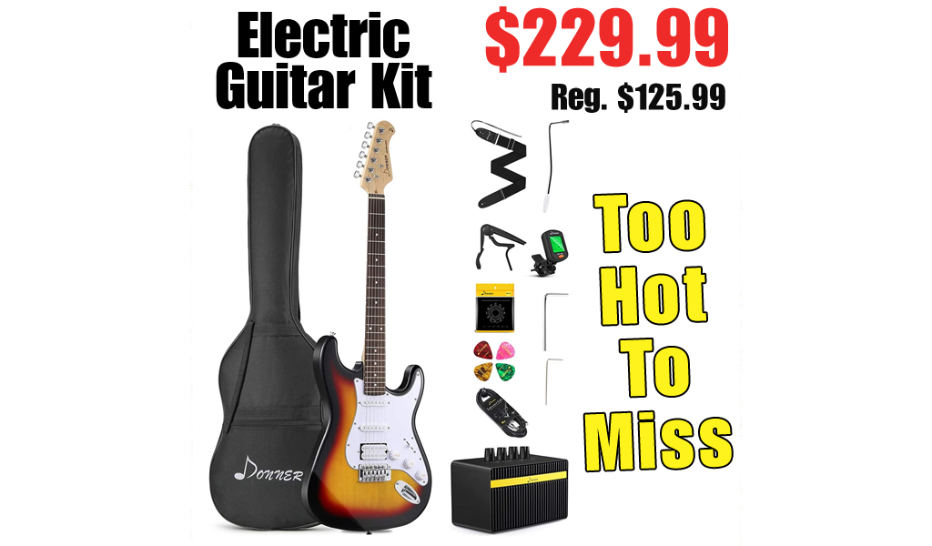 Electric Guitar Kit Only $125.99 Shipped on Amazon (Regularly $229.99)