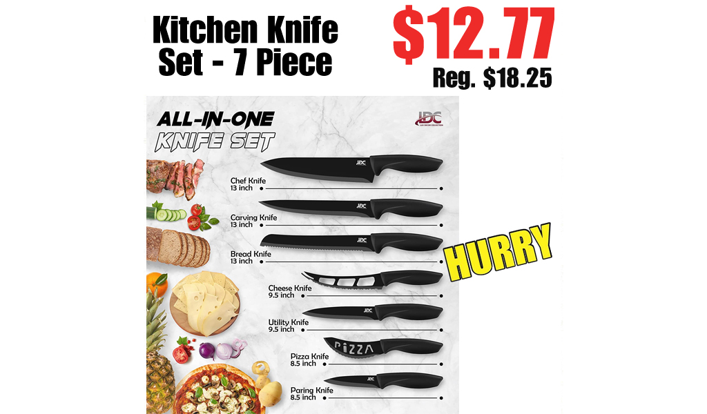 Kitchen Knife Set - 7 Piece Only $12.77 Shipped on Amazon (Regularly $18.25)