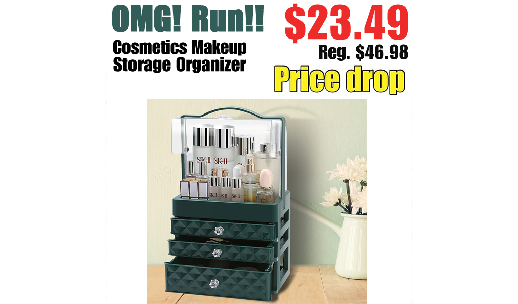 Large Cosmetics Makeup Storage Organizer Only $23.49 Shipped on Amazon (Regularly $46.98)