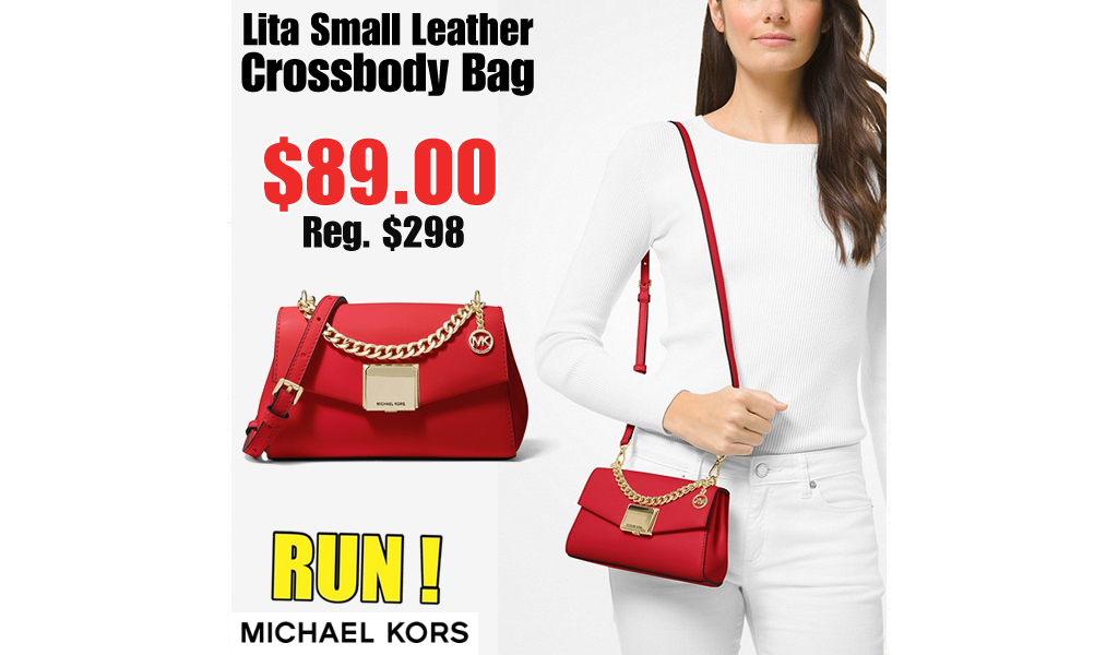 Lita Small Leather Crossbody Bag Only $89 on MichaelKors.com (Regularly $298)
